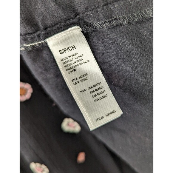 Amuse Society S Bel Air Printed Crinkle Woven Black Boho Maxi Dress - Picture 10 of 11